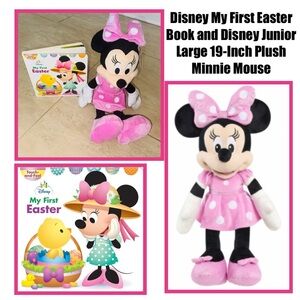 Disney My First Easter Book and Disney Junior Large 19-Inch Plush Minnie Mouse